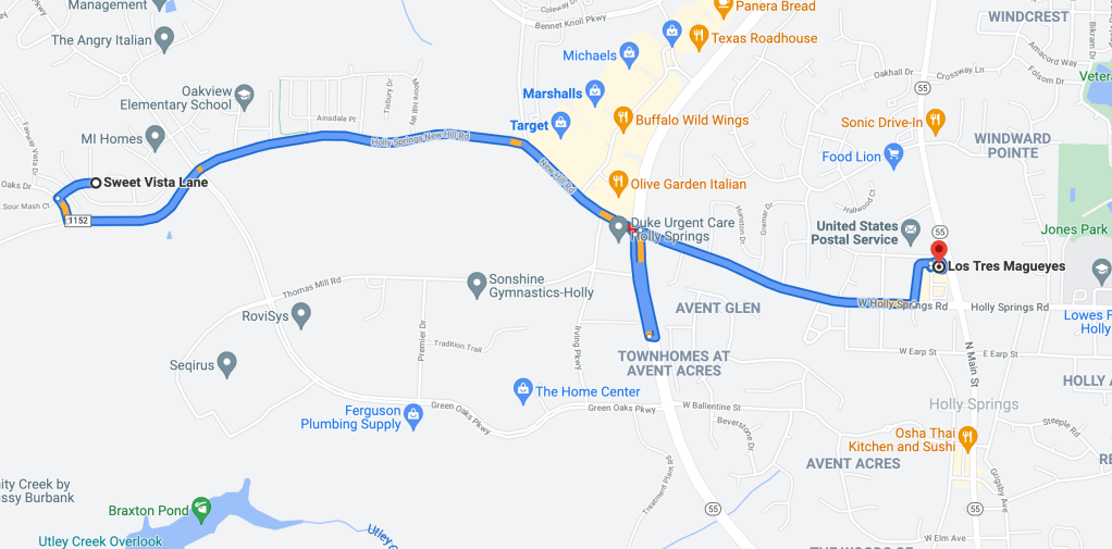 At the roundabout, take the second&nbsp;exit…